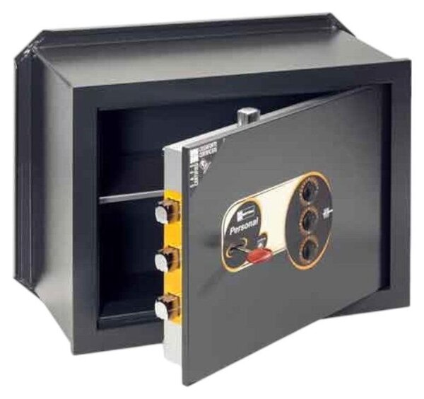 Cassaforte a chiave con combinazione meccanica da incasso - 35x20xH23 cm