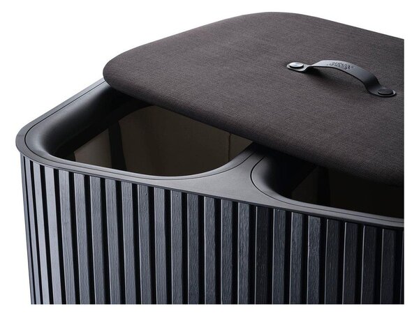 Cesta per il bucato nera in bambù 2x45 l Tota Luxe – Joseph Joseph