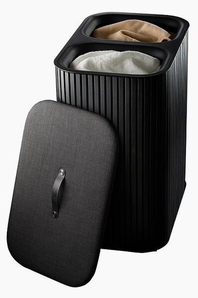 Cesta per il bucato nera in bambù 2x45 l Tota Luxe – Joseph Joseph