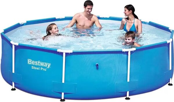 Piscina Steel Pro Tonda Telaio Portante Cm.305X76H. Senza Filtro - peso kg.19,6 - lt.4.678 (art.56677)