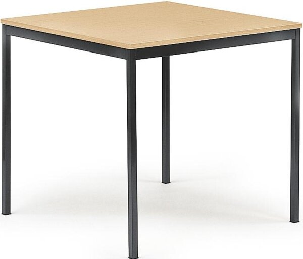 Tavolo da conferenza 800x720x800mm piano faggio struttura antracite