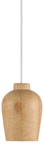 Lampada a sospensione retrò con paralume in legno. WOODEN HOLDER (Nome del prodotto)