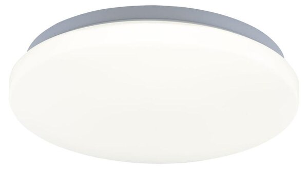 Plafoniera a LED, bianca, in metallo, bianco neutro, rotonda, diametro 28 cm