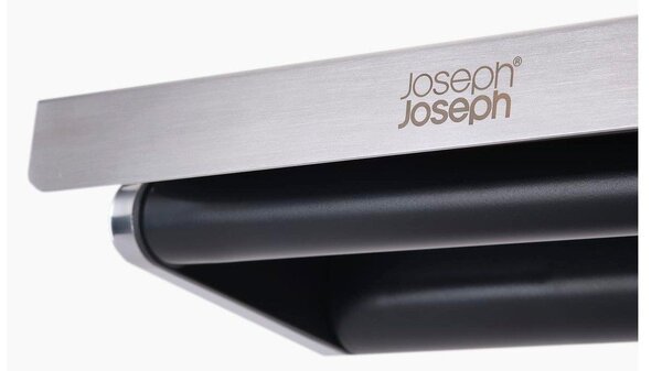 Portarotolo da cucina da parete da parete argentato in plastica RollGrip – Joseph Joseph