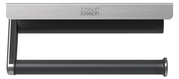 Portarotolo da cucina da parete da parete argentato in plastica RollGrip – Joseph Joseph
