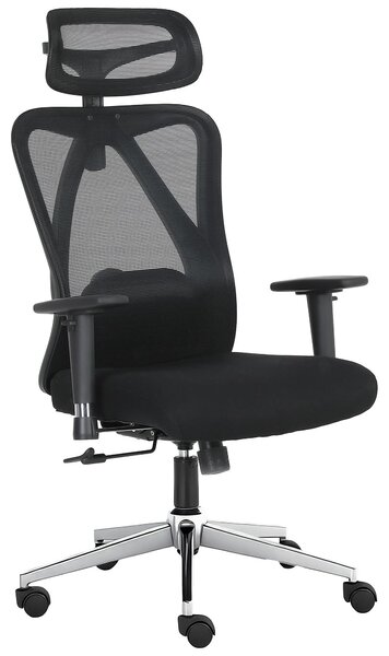 Sedia da ufficio ergonomica con schienale e poggiatesta regolabili