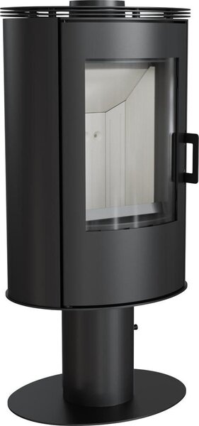 KRATKI AB S/N/DR stufa a legna in acciaio con piedistallo Ø 150 8 kW