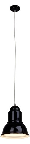 Lampada a sospensione Brilliant Almira E27 PE 1, a 1 luce, nera cromata 93388/06