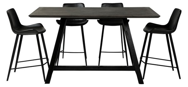 Sedia da bar in similpelle nera DAN-FORM Danimarca , altezza 91 cm Hype - DAN-FORM Denmark
