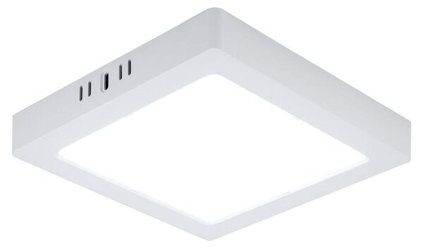 Plafoniera LED, pannello a superficie, plastica, bianco, L 21,4 cm