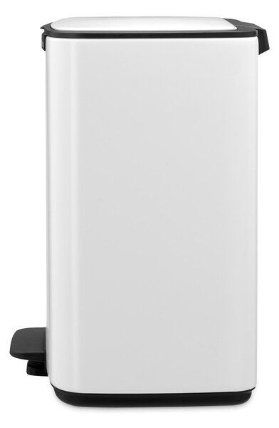 Cestino per la spazzatura bianco in acciaio con pedale 12 l Bo – Brabantia