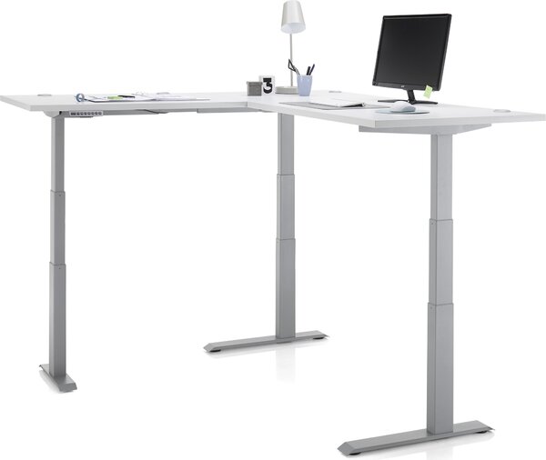 Scrivania HARPER BIRCHES BB 180x177 cm bianco Scrivania angolare