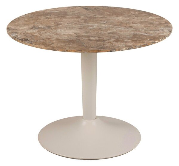 Tavolino da salotto rotondo marrone con piano in ceramica ø 60 cm Malta – Actona