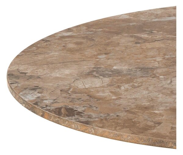 Tavolino da salotto rotondo marrone con piano in ceramica ø 60 cm Malta – Actona