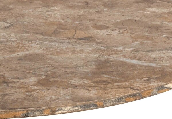 Tavolino da salotto rotondo marrone con piano in ceramica ø 60 cm Malta – Actona