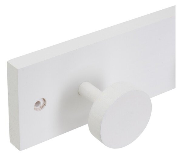 Attaccapanni da parete bianco in pino massiccio 40 cm Anillos – Casa Selección