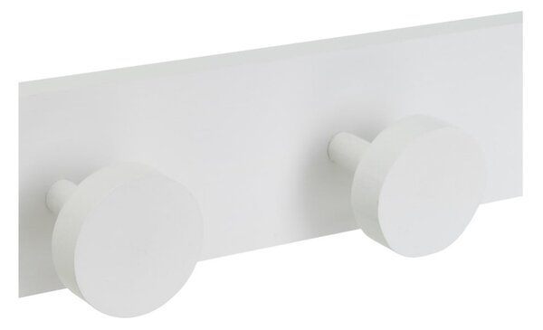 Attaccapanni da parete bianco in pino massiccio 40 cm Anillos – Casa Selección