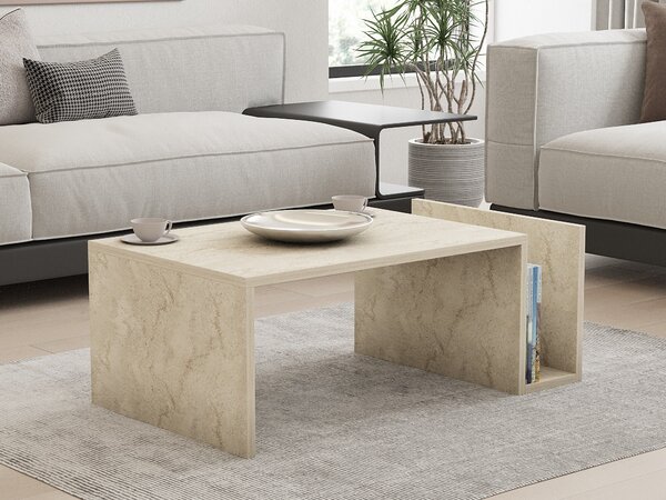 Skye Decor, Memo - Travertino, tavolini, travertino, 86,8 x 32,4 x 50 cm