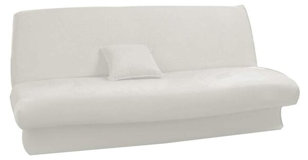 Copertura beige per divano letto, espandibile da 120 a 200 cm