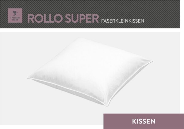 Cuscino Spessarttraum, cuscino piccolo in fibra, Rollo Super, 50 x 50 cm