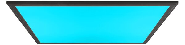 BRILLANTE plafoniera a LED nera dimmerabile ABIE | 60x60cm | 40 W | con illuminazione RGB | 2700-6200 Kelvin | metallo/plastica