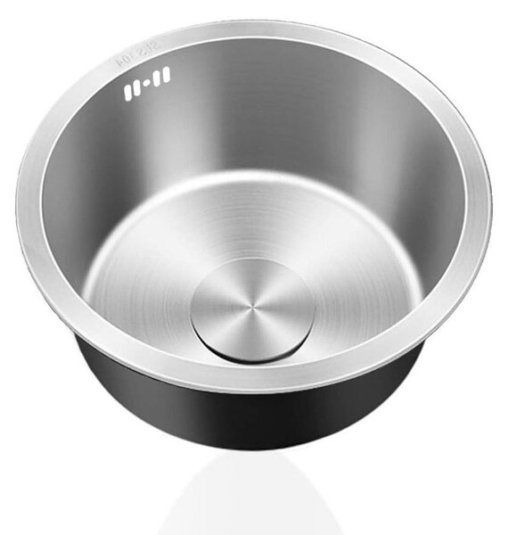 Lavello da cucina rotondo in acciaio inossidabile, modello mini