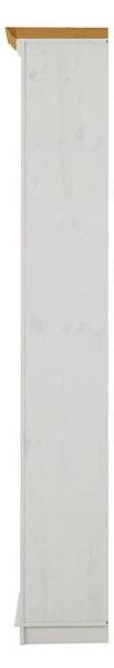 Libreria bianca in pino massiccio 74x223x37 cm Anita – Støraa
