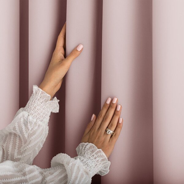 Tenda parzialmente oscurante rosa polveroso 140x250 cm Carli Tie – Restilo
