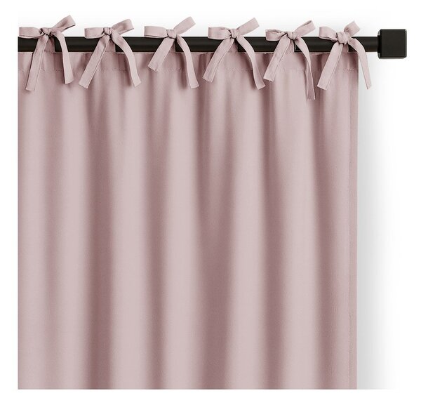 Tenda parzialmente oscurante rosa polveroso 140x250 cm Carli Tie – Restilo