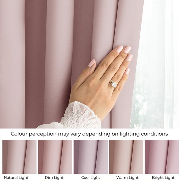 Tenda parzialmente oscurante rosa polveroso 140x250 cm Carli Tie – Restilo