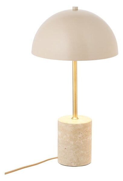 Lampada da tavolo beige con paralume in metallo (altezza totale 45 cm) Sheffield – House Nordic
