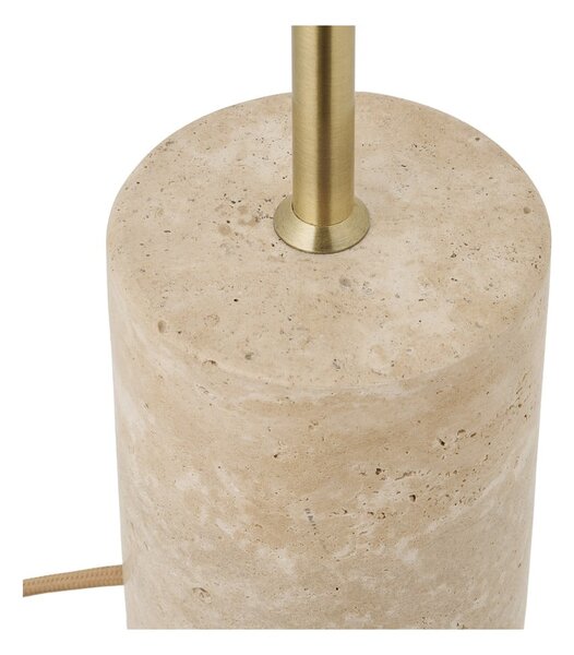 Lampada da tavolo beige con paralume in metallo (altezza totale 45 cm) Sheffield – House Nordic