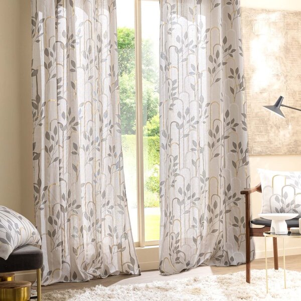 Tenda grigia 140x240 cm Roseris – douceur d'intérieur