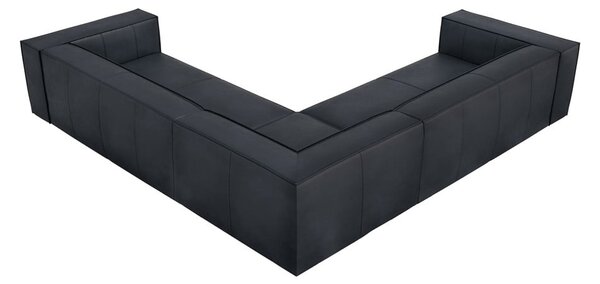 Divano angolare in pelle blu scuro (variabile) Madame - Windsor & Co Sofas