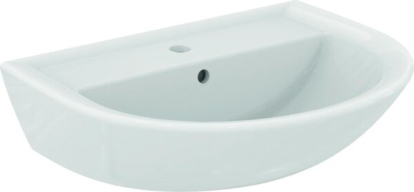 Lavabo Ideal Standard Eurovit, 1 foro rubinetto, con troppopieno, 600x470x160 mm, bianco, 1 pz