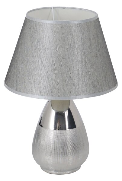 Lampada da tavolo Näve - Materiale: metallo, tessuto - Colore: argento; 3138059