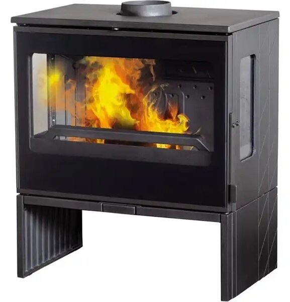 EEK A Stufa in ghisa a 3D Plamen ECO 50, alimentazione aria esterna - 12kW
