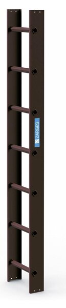 Scala da tetto 2,0 m marrone 7 pioli Z300 41392