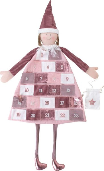 Rayher 46455258 Calendario dell'Avvento da riempire in tessuto rosé 118 x 53 cm Tessuti & (27,99)