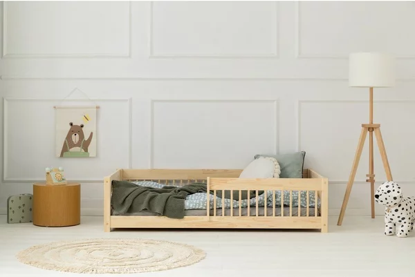 Letto per bambini in legno di pino in colore naturale 90x200 cm Mila CPW - Adeko