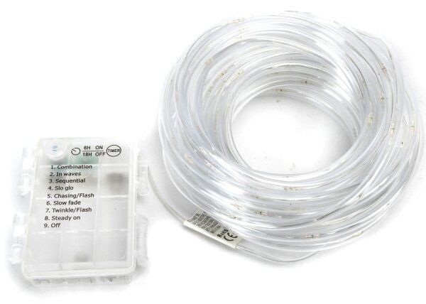 Aigostar-LED Catena luminosa natalizia da esterno 100xLED/8 funzioni 3xAA 10,3m IP44 multicolore