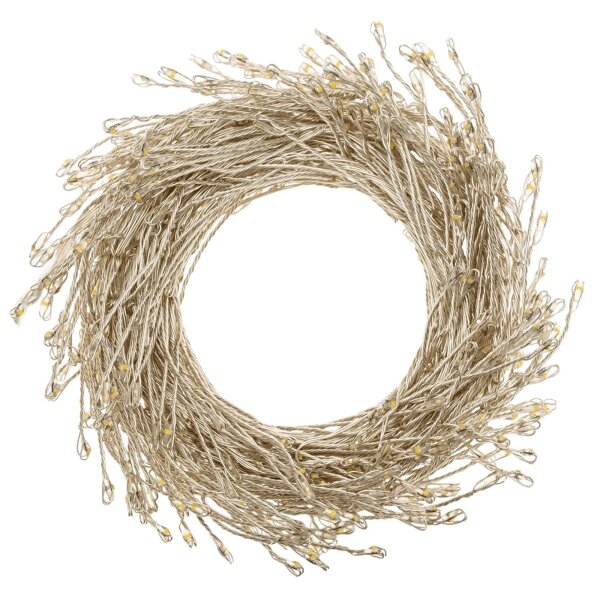 Aigostar-LED Catena luminosa natalizia da esterno 100xLED/8 funzioni 3xAA 3,3m IP44 bianco freddo