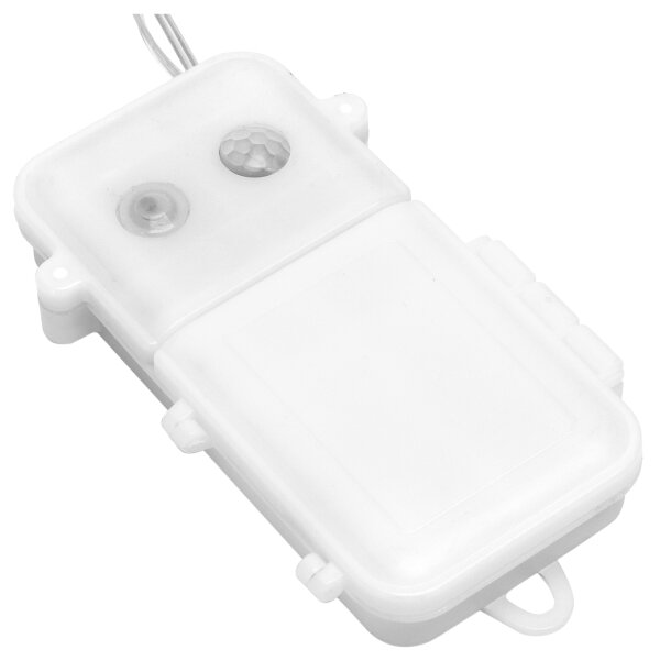 Aigostar - LED dimmerabile per esterni catena luminosa con sensore 100xLED/3xAA 12m bianco freddo + telecomando