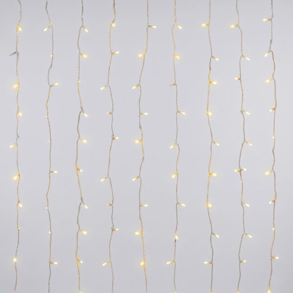 Aigostar - Catena luminosa natalizia LED per esterni 192xLED/8 funzioni 4,5x1,2m IP44 bianco caldo