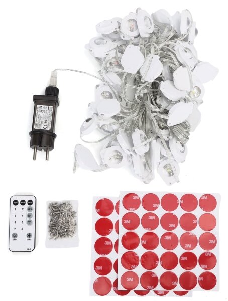 Aigostar - LED dimmerabile catena luminosa natalizia per esterni 50 LED/8 funzioni 20 m IP44 multicolore + telecomando