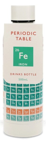 Bottiglia bottiglia da viaggio color crema in acciaio inox 500 ml Periodic Table – Rex London