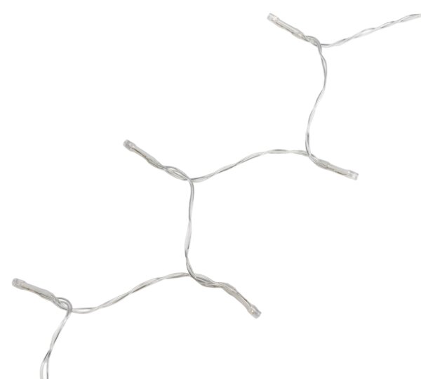 Aigostar - Catena luminosa LED dimmerabile da esterno con sensore 100xLED/3xAA 12m bianco caldo + telecomando
