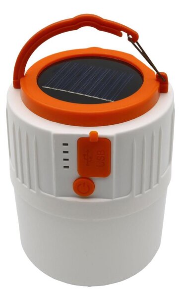 Lampada solare LED con funzione di power bank LED/3W/3,7V 7000K IPX4 3200 mAh bianco
