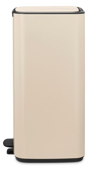 Cestino per la spazzatura beige in acciaio con pedale 30 l Bo – Brabantia