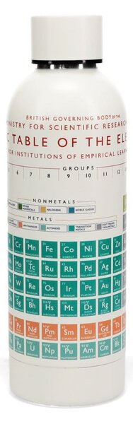 Bottiglia bottiglia da viaggio color crema in acciaio inox 500 ml Periodic Table – Rex London